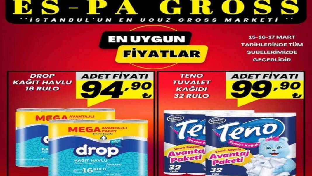 İstanbul'un en ucuz marketinde hafta sonu indirimi başladı! Ayçiçek yağı ve 32'li tuvalet kağıdı... Fiyatlar dibi gördü 4